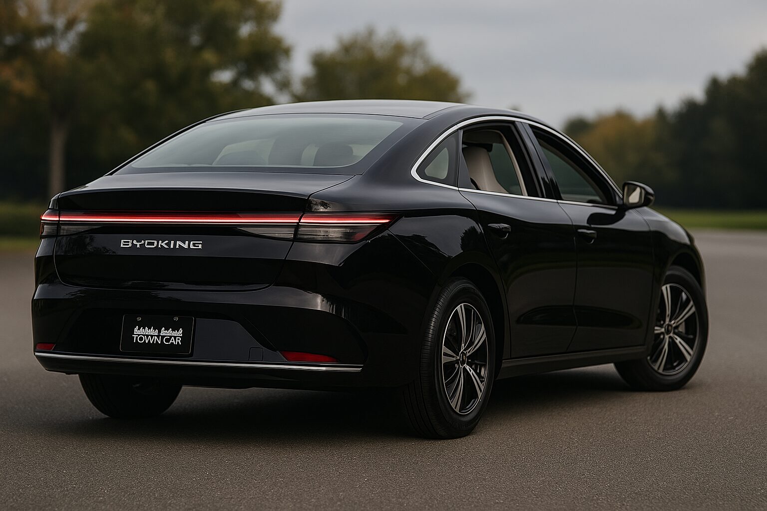 BYD King Town Car em transporte executivo de luxo em Curitiba